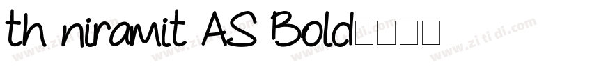 th niramit AS Bold字体转换